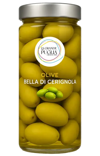 Olive Verdi LA BELLA DI CERIGNOLA "3G" in salamoia