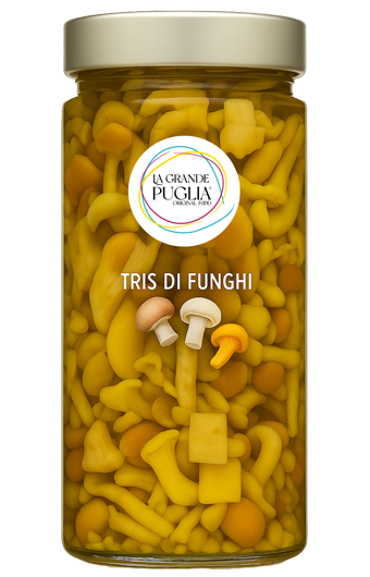 Tris di Funghi 100% in olio E.V.O.